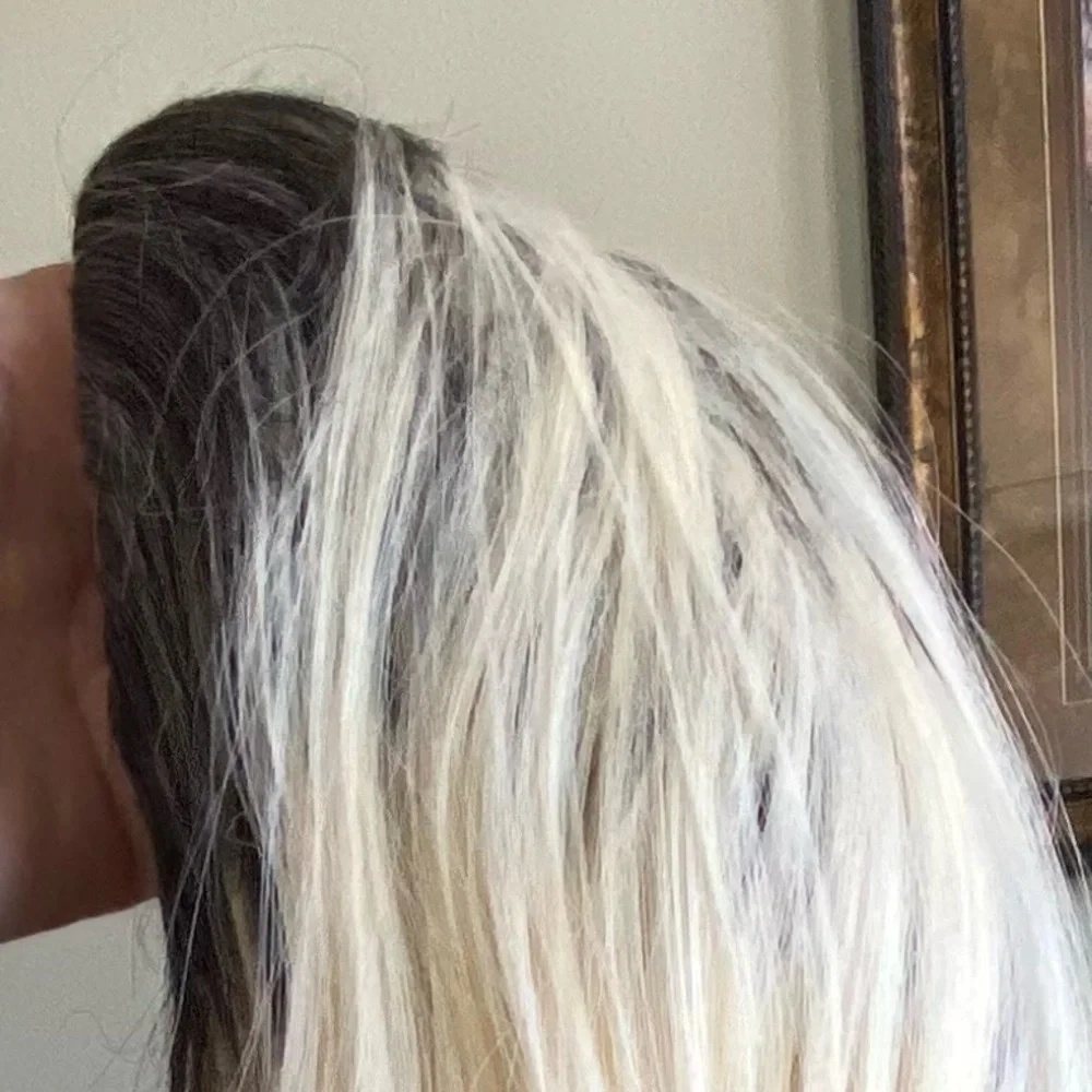 NEW! Blonde Ombre Wig with Wig Cap Long Soft Curly Synthetic Heat-Resistant